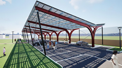 Les ombrières photovoltaïques de Séméac Les ombrières photovoltaïques de Séméac